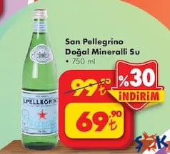 SAN PELLEGRİNO DOĞAL MİNERALLİ SU 750 ML fiyat ve kampanya bilgisi